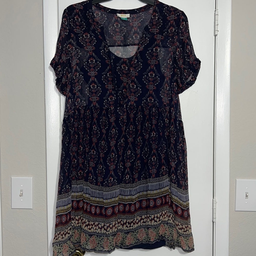 Maeve by Anthropologie Casual Dress with Slip Size 2X